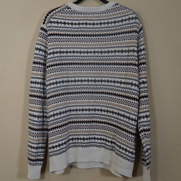 Croft & Barrow Mens Fisherman Sweater Long Sleeve Multicolor XXL Nordic Cotton - Picture 5 of 8